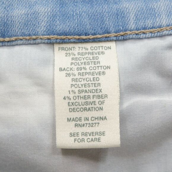 Mudd Jean Shorts Junior 9 W28 High Rise Shortie Flx Stretch Distressed Denim - Picture 4 of 7